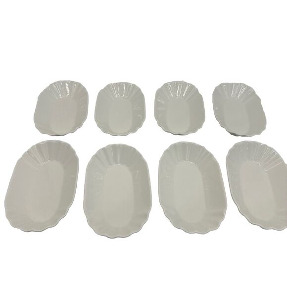 Malacasa Set Of 8 porcelain dishes. 8” X 4.5” {C} - Picture 4 of 10